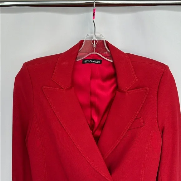 Izzy Camilleri Red Tailored Blazer Film Worn No Size Tag - Picture 3 of 10